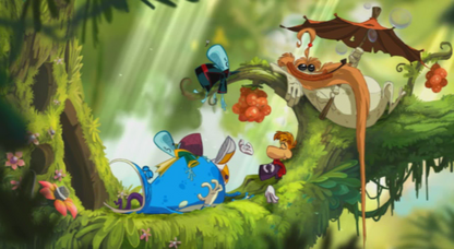 Rayman Origins | Wii | gameplay screenshot | region=North America | source-country= | zypher-v2 | moby-a3dd7f4e1504 | Data by MobyGames.com
