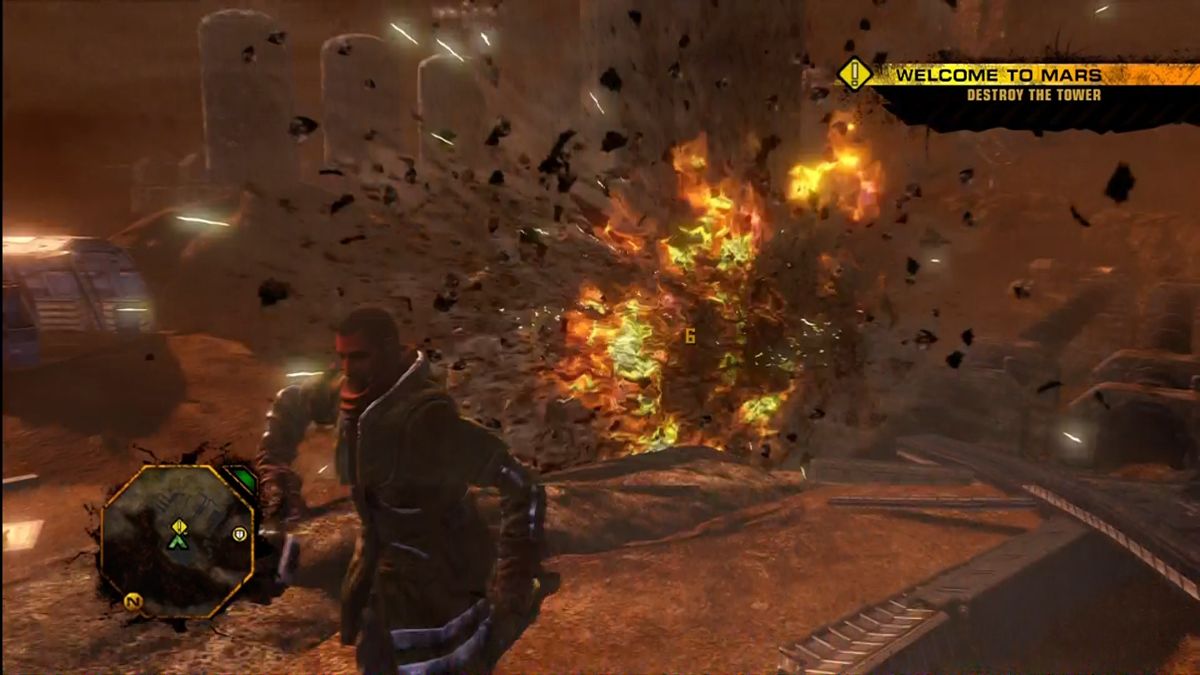 Red Faction: Guerrilla | Xbox 360 | gameplay screenshot | region=North America | source-country= | zypher-v2 | moby-b3a2ca0dc4fe | Data by MobyGames.com