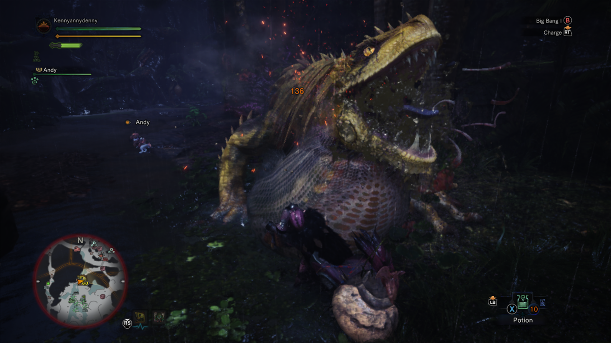 Monster Hunter: World | Xbox One | gameplay screenshot | region=North America | source-country= | zypher-v2 | moby-5af86502ea56 | Data by MobyGames.com