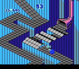 
Marble Madness | NES | gameplay screenshot | Data by MobyGames.com