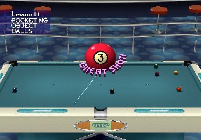 Q-Ball Billiards Master | PlayStation 2 | gameplay screenshot | region=North America | source-country= | zypher-v2 | moby-8241cda1f83f | Data by MobyGames.com