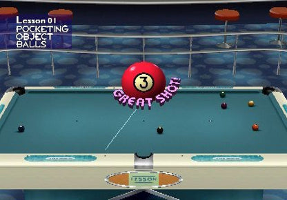 Q-Ball Billiards Master | PlayStation 2 | gameplay screenshot | region=North America | source-country= | zypher-v2 | moby-8241cda1f83f | Data by MobyGames.com
