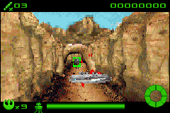 
Star Wars: Flight of the Falcon | Game Boy Advance | gameplay screenshot | Data by MobyGames.com