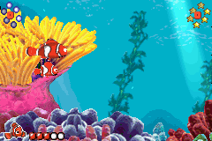 Disney•Pixar Finding Nemo | Game Boy Advance | gameplay screenshot | region=North America | source-country= | zypher-v2 | moby-b59a3cd20620 | Data by MobyGames.com