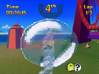 
Nicktoons Racing | PlayStation | gameplay screenshot | Data by MobyGames.com