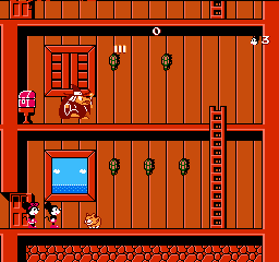 
Mickey Mousecapade | NES | gameplay screenshot | Data by MobyGames.com
