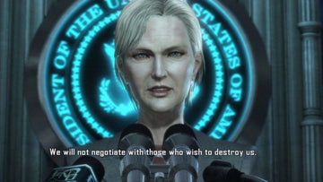 Vanquish | PlayStation 3 | gameplay screenshot | region=North America | source-country= | zypher-v2 | moby-9b57fd61f076 | Data by MobyGames.com