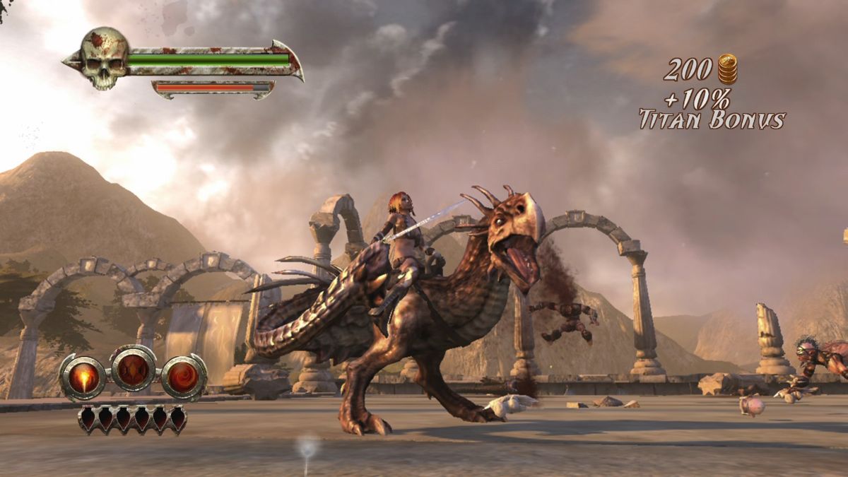 Golden Axe: Beast Rider | Xbox 360 | gameplay screenshot | Region: North America | source-country= | Data by MobyGames.com