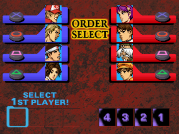 
The King of Fighters '99: Millennium Battle | PlayStation | gameplay screenshot | Data by MobyGames.com