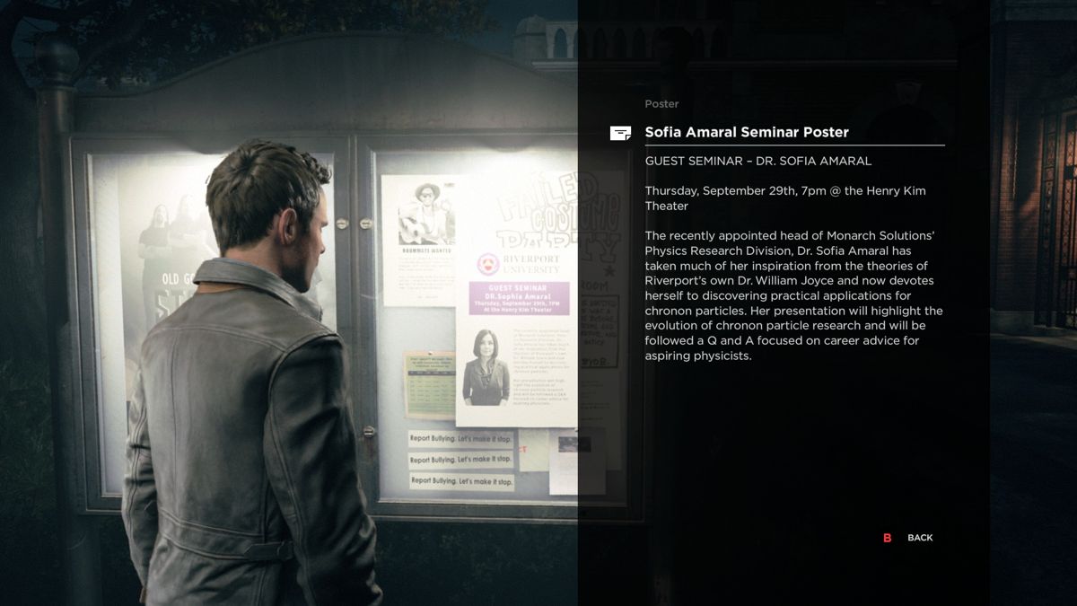 
Quantum Break | Xbox One | gameplay screenshot | Region: North America | source-country= | Data by MobyGames.com