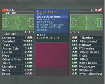 
World Soccer: Winning Eleven 7 International | PlayStation 2 | gameplay screenshot | Region: Japan | source-country= | Data by MobyGames.com