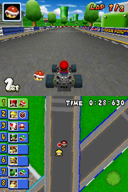 
Mario Kart DS | Nintendo DS | gameplay screenshot | Data by MobyGames.com