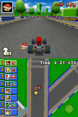 
Mario Kart DS | Nintendo DS | gameplay screenshot | Data by MobyGames.com