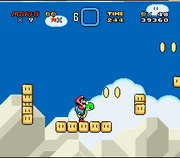 
Super Mario World | SNES | gameplay screenshot | Data by MobyGames.com