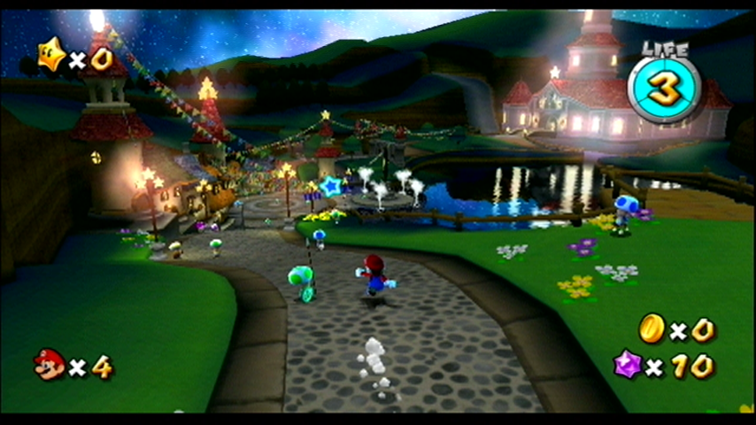 Super Mario Galaxy | Wii | gameplay screenshot | region=North America | edition=nintendo selects | source-country= | zypher-v2 | moby-5993e781cc87 | Data by MobyGames.com