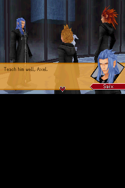 
Kingdom Hearts: 358/2 Days | Nintendo DS | gameplay screenshot | Data by MobyGames.com