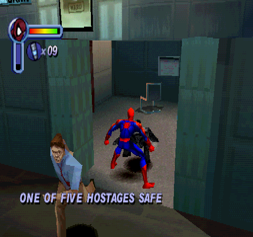 Spider-Man | PlayStation | gameplay screenshot | Region: North America | source-country= | Data by MobyGames.com