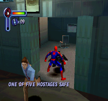 
Spider-Man | PlayStation | gameplay screenshot | Region: North America | source-country= | Data by MobyGames.com
