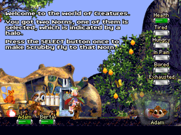 Creatures | PlayStation | gameplay screenshot | region=North America | source-country= | zypher-v2 | moby-36f52f5bfcb1 | Data by MobyGames.com