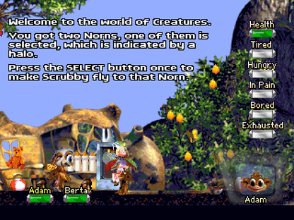 Creatures | PlayStation | gameplay screenshot | region=North America | source-country= | zypher-v2 | moby-36f52f5bfcb1 | Data by MobyGames.com