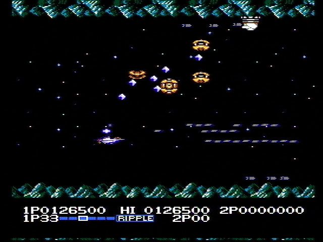 
Life Force | NES | gameplay screenshot | Data by MobyGames.com