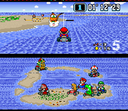 
Super Mario Kart | SNES | gameplay screenshot | Data by MobyGames.com