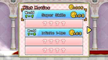 
New Super Mario Bros. Wii | Wii | gameplay screenshot | Region: North America | source-country= | Data by MobyGames.com