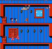 
Mickey Mousecapade | NES | gameplay screenshot | Data by MobyGames.com