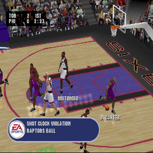NBA Live 2002 | PlayStation | gameplay screenshot | Region: North America | source-country= | Data by MobyGames.com