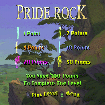 
Disney's The Lion King: Simba's Mighty Adventure | PlayStation | gameplay screenshot | Region: North America | source-country= | Data by MobyGames.com