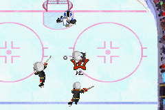 Backyard Hockey | Game Boy Advance | gameplay screenshot | Data by MobyGames.com
