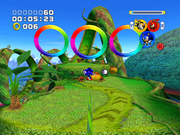 Sonic Heroes | GameCube | gameplay screenshot | region=North America | source-country= | zypher-v2 | moby-25d0137a014d | Data by MobyGames.com