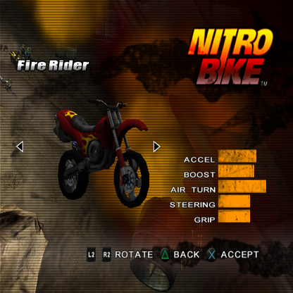 Nitrobike | PlayStation 2 | gameplay screenshot | region=North America | source-country= | zypher-v2 | moby-01998a6c3441 | Data by MobyGames.com