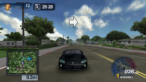 Test Drive Unlimited | PSP | gameplay screenshot | region=North America | source-country= | zypher-v2 | moby-1a23007ffe0c | Data by MobyGames.com