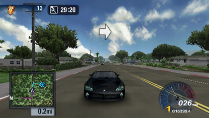 Test Drive Unlimited | PSP | gameplay screenshot | region=North America | source-country= | zypher-v2 | moby-1a23007ffe0c | Data by MobyGames.com
