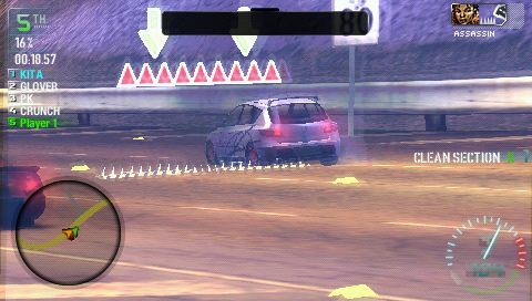 Need for Speed: Carbon - Own the City | PSP | gameplay screenshot | region=North America | source-country= | zypher-v2 | moby-4ad5f7e862e3 | Data by MobyGames.com