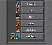 
Mortal Kombat | SNES | gameplay screenshot | Data by MobyGames.com