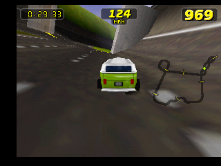 Rush 2: Extreme Racing USA | Nintendo 64 | gameplay screenshot | Data by MobyGames.com