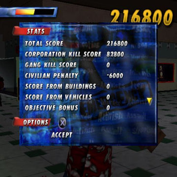 
State of Emergency | PlayStation 2 | gameplay screenshot | Data by MobyGames.com