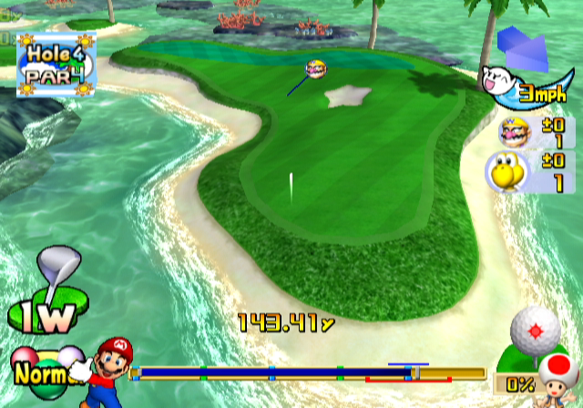 Mario Golf: Toadstool Tour | GameCube | gameplay screenshot | region=North America | source-country= | zypher-v2 | moby-1eb92b210ab2 | Data by MobyGames.com