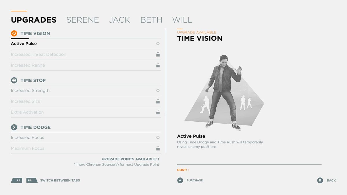 
Quantum Break | Xbox One | gameplay screenshot | Region: North America | source-country= | Data by MobyGames.com