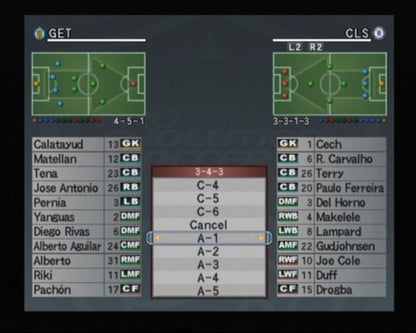 
World Soccer: Winning Eleven 9 | PlayStation 2 | gameplay screenshot | Region: Japan | source-country= | Data by MobyGames.com
