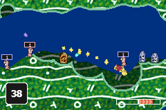 
Worms World Party | Game Boy Advance | gameplay screenshot | Region: North America | source-country= | Data by MobyGames.com