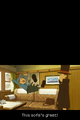Professor Layton and the Diabolical Box | Nintendo DS | gameplay screenshot | Data by MobyGames.com