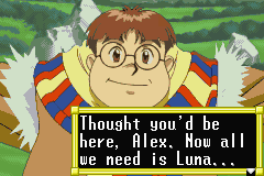 Lunar: Legend | Game Boy Advance | gameplay screenshot | region=North America | source-country= | zypher-v2 | moby-d9f2191a5258 | Data by MobyGames.com