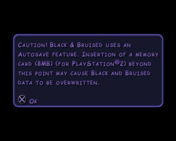 
Black & Bruised | PlayStation 2 | gameplay screenshot | Data by MobyGames.com