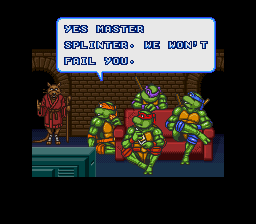 
Teenage Mutant Ninja Turtles: Tournament Fighters | SNES | gameplay screenshot | Data by MobyGames.com