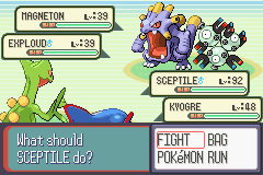 Pokémon Sapphire Version | Game Boy Advance | gameplay screenshot | region=North America | source-country= | zypher-v2 | moby-cc11866f7b42 | Data by MobyGames.com