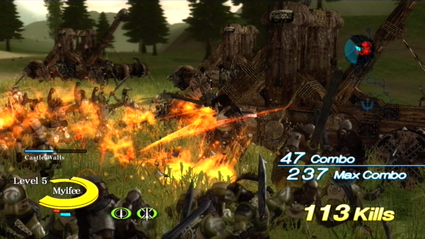 N3: Ninety-Nine Nights | Xbox 360 | gameplay screenshot | Region: North America | source-country= | Data by MobyGames.com