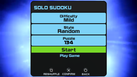 Go! Sudoku | PSP | gameplay screenshot | region=North America | source-country= | zypher-v2 | moby-33bddb60dd17 | Data by MobyGames.com